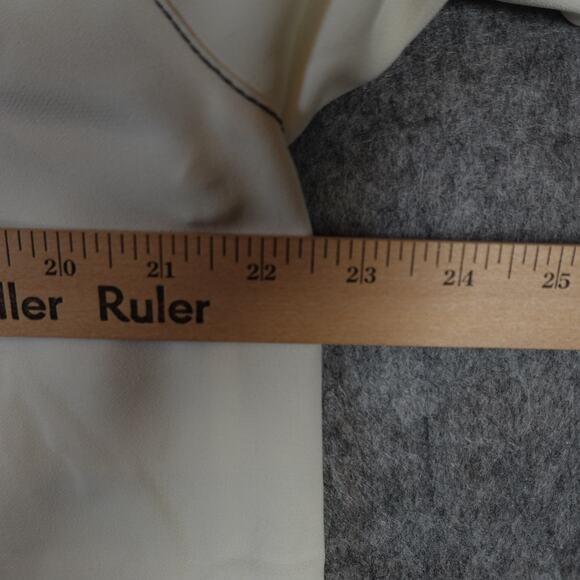 Lafayette 148 Top Womens Large Button Front Shirt Contrast Stitching Long Sleeve - Picture 7 of 9